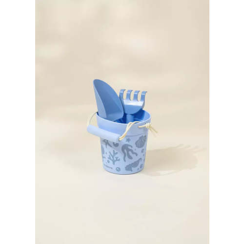 Seau de plage en silicone et accessoires (3 pièces) - Sous l'eau
