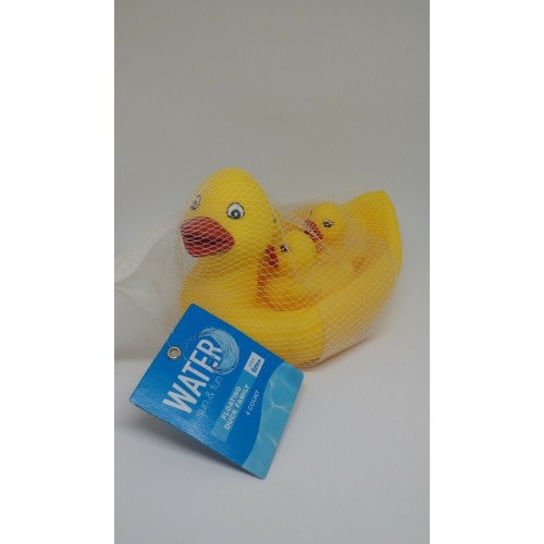 New Yellow Rubber Duckie Family 4pc Floating Ducks Water Sun Fun Family Duck Set