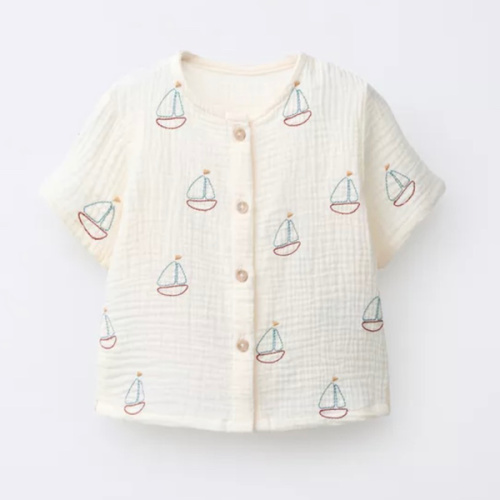 BOAT TEXTURE SHIRT - Ecru | ZARA United States