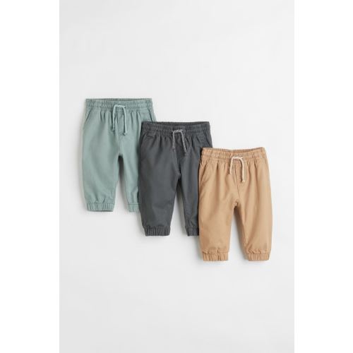 3-pack Cotton Twill Joggers