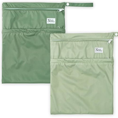 Nora's Nursery Wet & Dry Bags, 2-Pack (Color: Garden)
