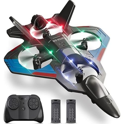 4DRC RC Planes Remote Control Airplanes for Kids Adults,Black,2Batteries