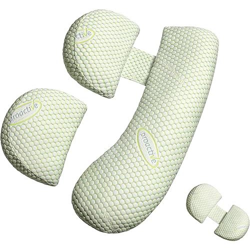 Oternal Pregnancy Pillow for Pregnant Women,Soft Pregnancy Body Pillow,Support for Back, Hips, Legs,Maternity Pillow with Detachable & Adjustable Pillow Cover, Green