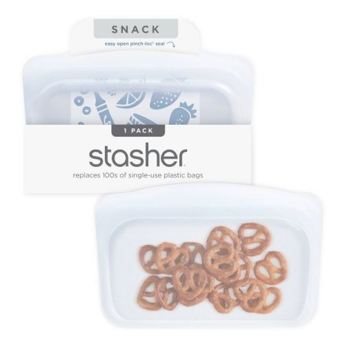 stasher Premium Silicone Reusable Food Storage Snack Bag - Mystery Color: Microwave-Safe, Heat-Resistant, BPA-Free