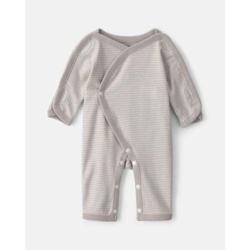 Baby Striped 100% Cotton Sleep & Play Pajama - Grey | Carter's