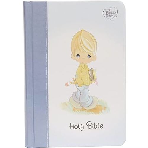 NKJV, Precious Moments Small Hands Bible, Hardcover, Blue, Comfort Print: Holy Bible, New King James Version