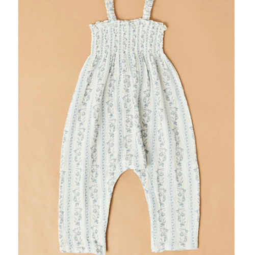 Kim Floral Stripe Daisy Jumpsuit