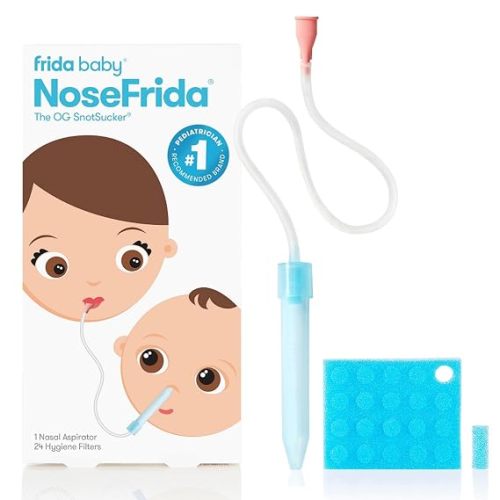 Frida Baby NoseFrida SnotSucker Nasal Aspirator for Baby, 24 Extra Filters