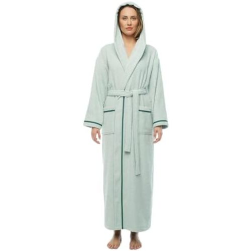 Women's Hooded Classic Robe Turkish Cotton Robe - Full Length