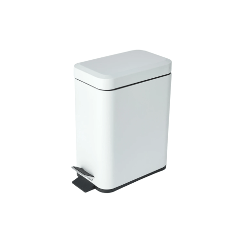 5L Slim Line Bin - White