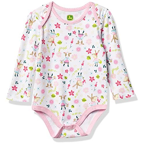 John Deere baby-girls Baby Girls' Bodyshirt