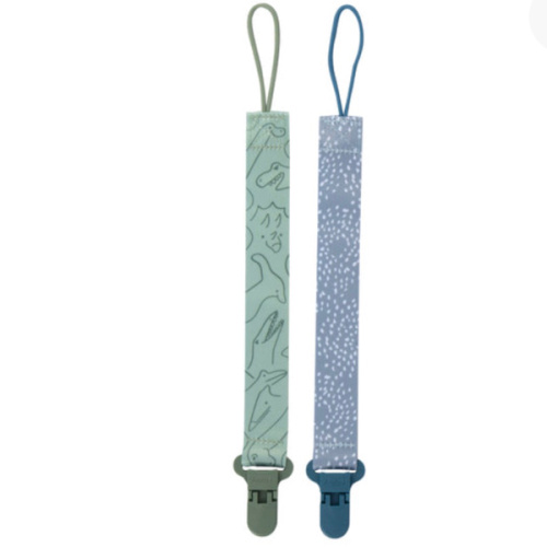 Cloth Pacifier Clip (2 Pack)