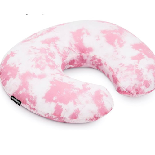 Dream On Me Beeboo Nursing Pillow and Positioner, Breastfeeding and Bottlefeeding Pillow, Removable and Washable Pillow Cover, Soft and Breathable Fabric, Pink