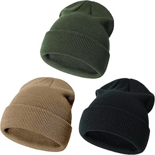 YMYDYFC Baby Beanie 3Pack Toddler Beanie Infant Knit Hat Baby Winter Hats for Boy Girl Winter Clothes Warm Knit Cap 0-6Years