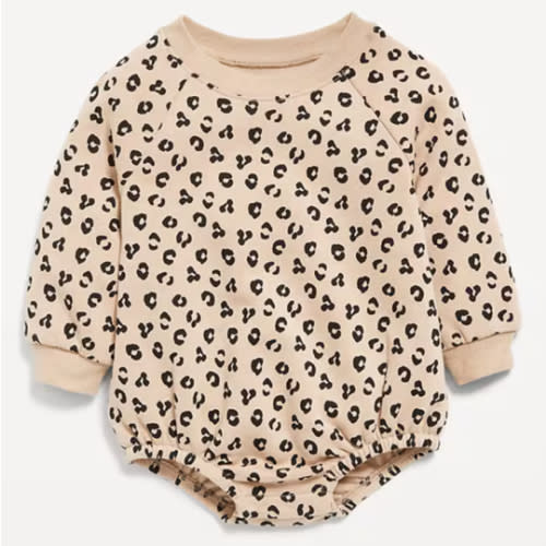 Long-Sleeve Fleece One-Piece Romper for Baby