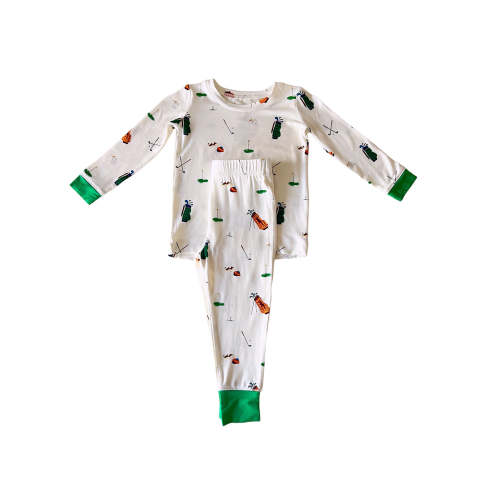 2-Piece Long Sleeve Lounge Wear Set, Golf