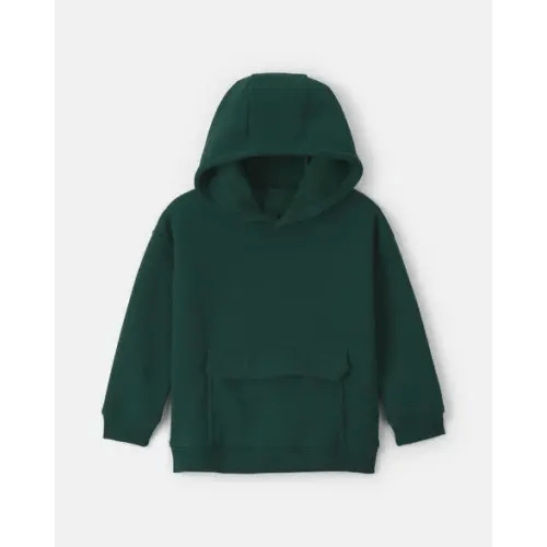 Toddler Boy Fleece Hoodie - Dark Green | Carter's