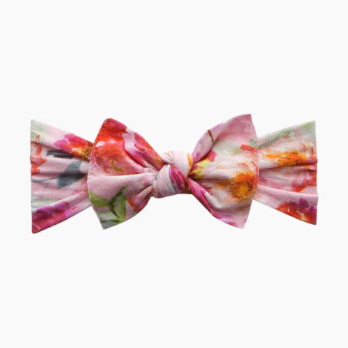 Baby Bling Printed Knot Headband - Soft Pink Floral
