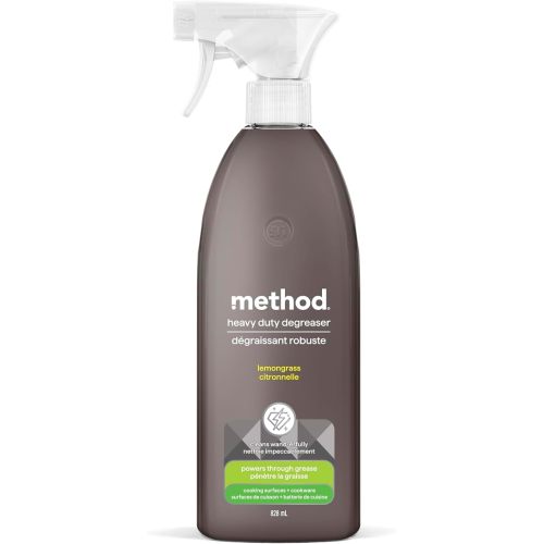 Method Heavy Duty Degreaser, Oven Cleaner and Stove Top Cleaner, Lemongrass, 828mL