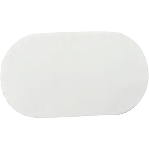 Large Moses Basket Pad, 27"x15"x2",Breathable,High-Density, High-Resiliency Foam,Non-Toxic, Oval Shaped with Removable Breathable Soft Cover Fit for Moses Basket Baby Bassinet(1PC)