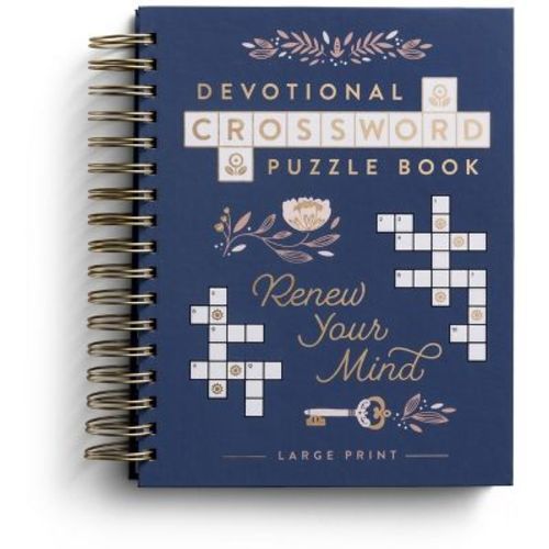 Devotional Crossword Puzzle Book: Renew Your Mind - by Dayspring (Spiral Bound)