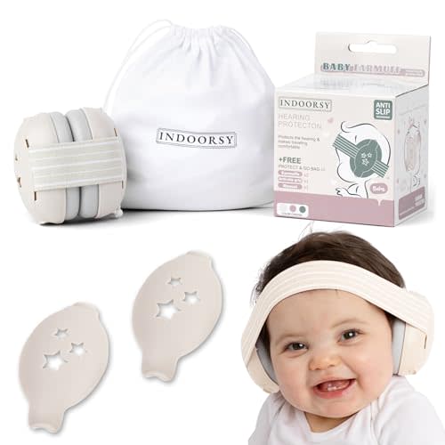 Baby Ear Muffs Noise Protection - Extra Soft Infant Noise Cancelling Headphones for Kids (0-36 Months) - Comfort Fit Muffy Baby Ear Protection 25dB Improves Sleep for Travel, Airplanes, Concerts