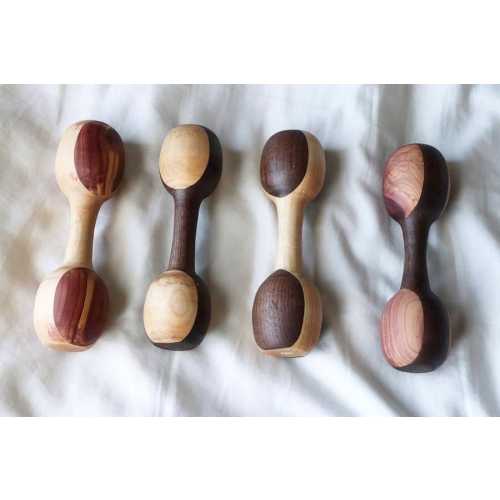 Wooden Baby Rattle, Penny Rattle, Montessori Toy