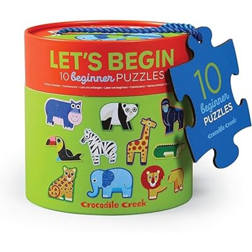 Crocodile Creek Puzzle for Kids and Toddlers Ages 2-4 and Up - Perfect for Kindergarten or Preschool Learning Activities - 6" x 4", Colorful Jungle Design