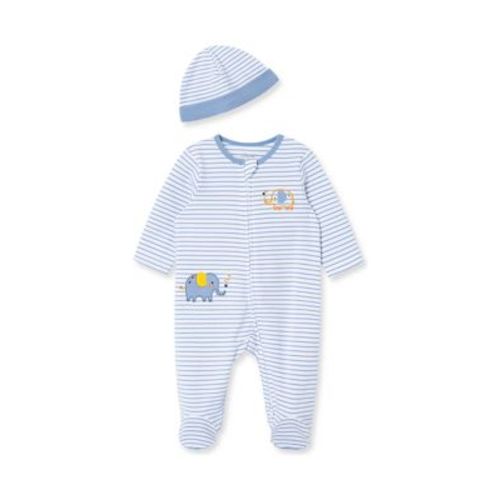 Baby Boys Elephant footie with Hat