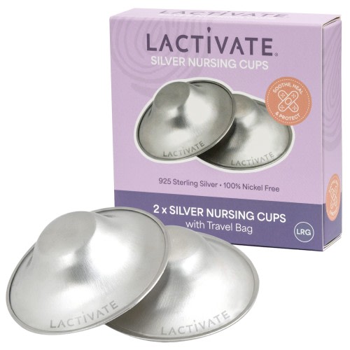 Lactivate Silver Nursing Cups- Large
