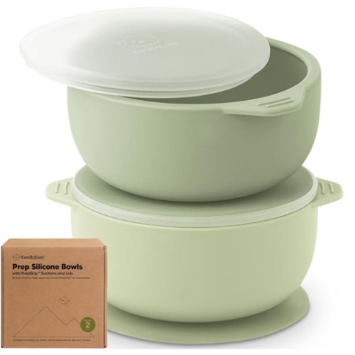 Amazon.com: KeaBabies: Silicone Bowls SAGE