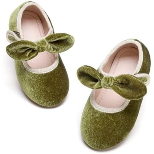 Kiderence Little Toddler Girls Dress Shoes Ballerina Ballet Flats Kids Mary Janes