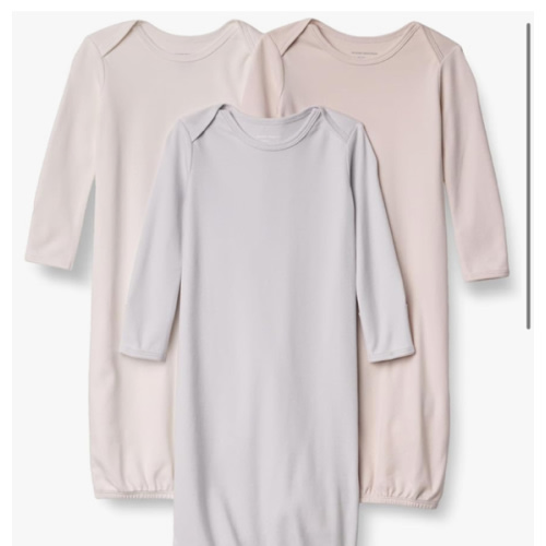 Amazon Essentials Unisex-Baby Long Sleeve Sleeper Cotton Gown