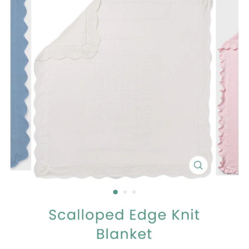 Scalloped Edge Knit Blanket – Children's Edit