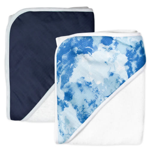 2-Pack Organic Cotton Hooded Towels, Rose Blossom | Honest Baby Clothing