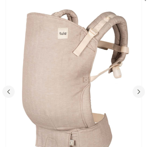 Linen Ergonomic Baby Carrier - Free-To-Grow Sand Tan – Baby Tula US