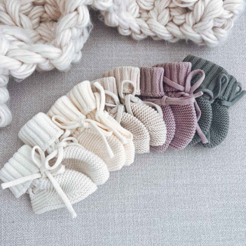 Knit Baby Booties