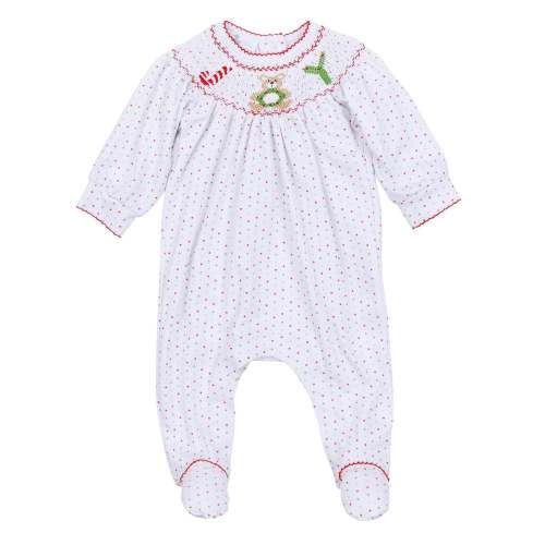 Christmas Joy Classics Bishop Footie - Red Boy