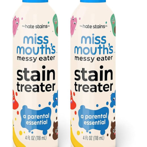 Miss Mouth's Messy Eater Stain Treater Spray - 4oz 2 Pack Stain Remover - Newborn & Baby Essentials - No Dry Cleaning Food, Grease, Coffee Off Laundry, Underwear, Fabric