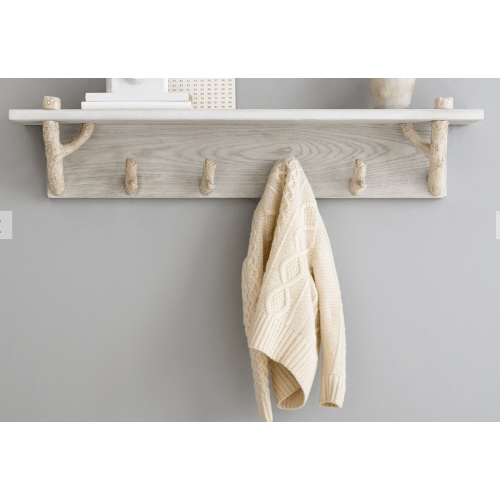 Birch Shelf with Pegs (36")