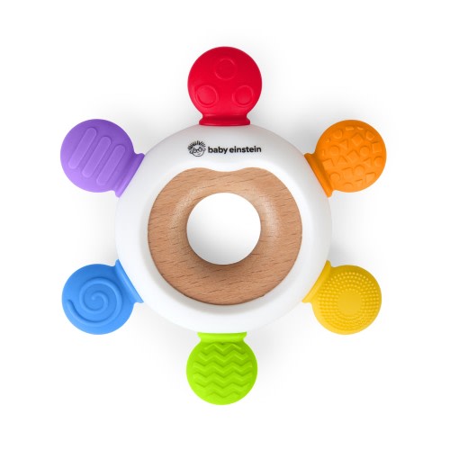 Baby Einstein Soothe And Explore Silicone And Wood Teether
