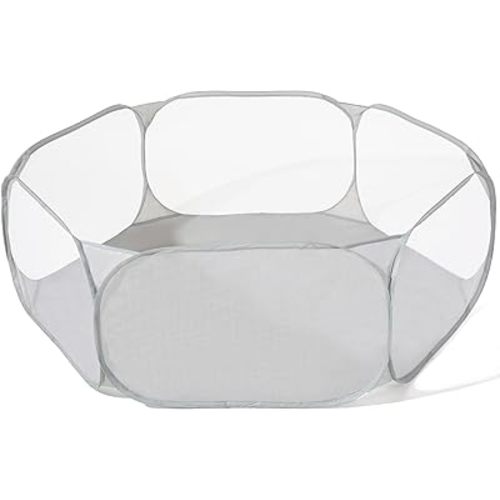 Kids Ball Pit, Large Pop Up Toddler Ball Pits 47inches Play Tent for Toddlers Girls Boys for Indoor&Outdoor Play Tent with Carry Tote, Balls Not Included (Gray)