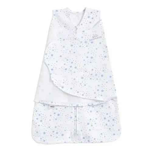 Cotton Swaddle Midnight Moons Blue - NB | HALO