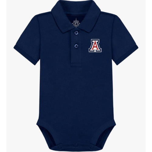 College Baby Arizona Polo Bodysuit Solid