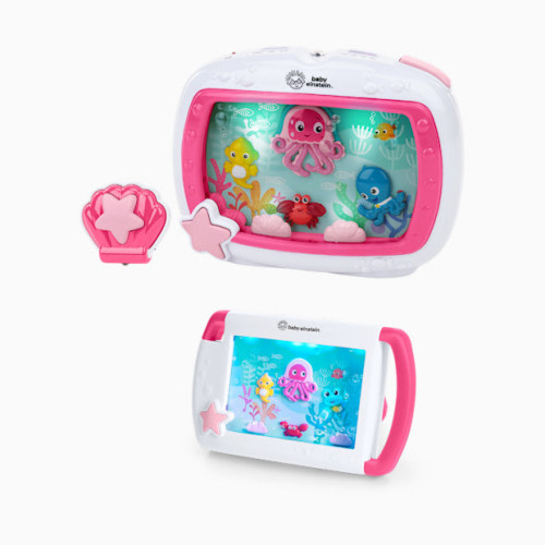 Sea Dreams Soother Bundle, Musical Sound In Nursery & On-the-Go Toy - Pink
