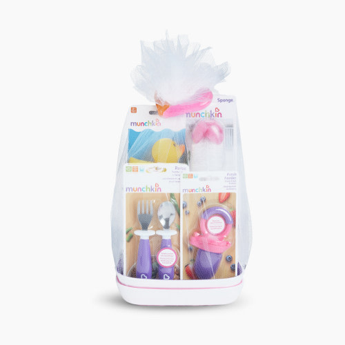 Munchkin New Beginnings Gift Basket - Pink