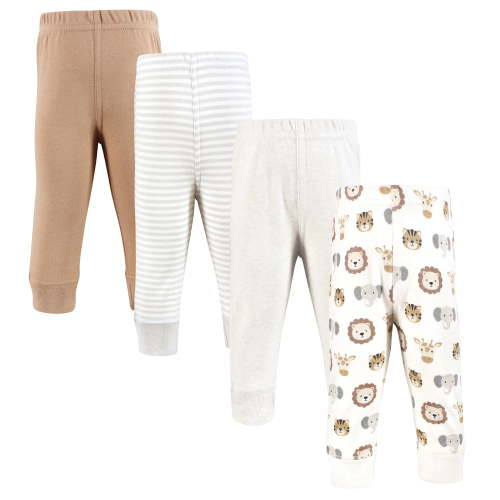 Hudson Baby Cotton Pants and Leggings, Happy Little One Safari, 9-12 Months