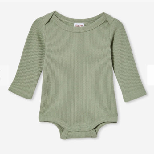 Organic Pointelle Long Sleeve Bubbysuit
