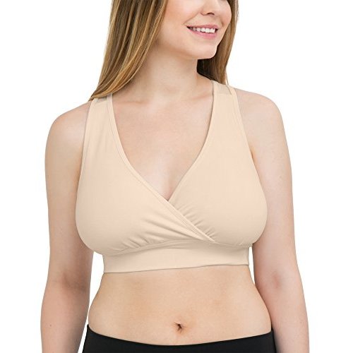 Kindred Bravely French Terry Nursing Bra for Breastfeeding and Sleep, Racerback Crossover, Soft and Stretchy Maternity Bra