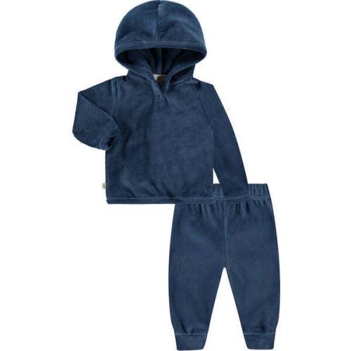 Galaxy Velour Hoodie And Legging Loungewear, Navy - Paige Lauren | Maisonette